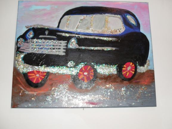 Chevy Time 1950s! Canvas Size 20x16 Price $325.00 + Shipping + Tax (Md. 6% Sales Tax if Applicable)