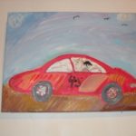 Race Car #45 Canvas Size 16x12 Price $265.00 USD + Shipping + Tax (Md. 6% Sales Tax if Applicable)