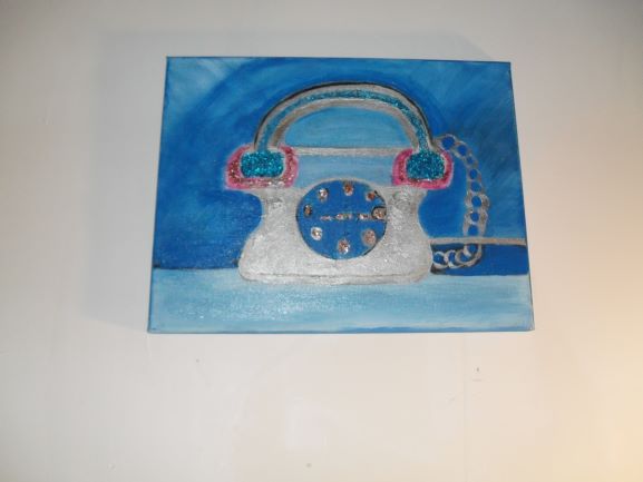Telephone -Canvas Size 11x 14 Price - $195.00USD + Shipping + Md. Sales 6% Tax if Applicable